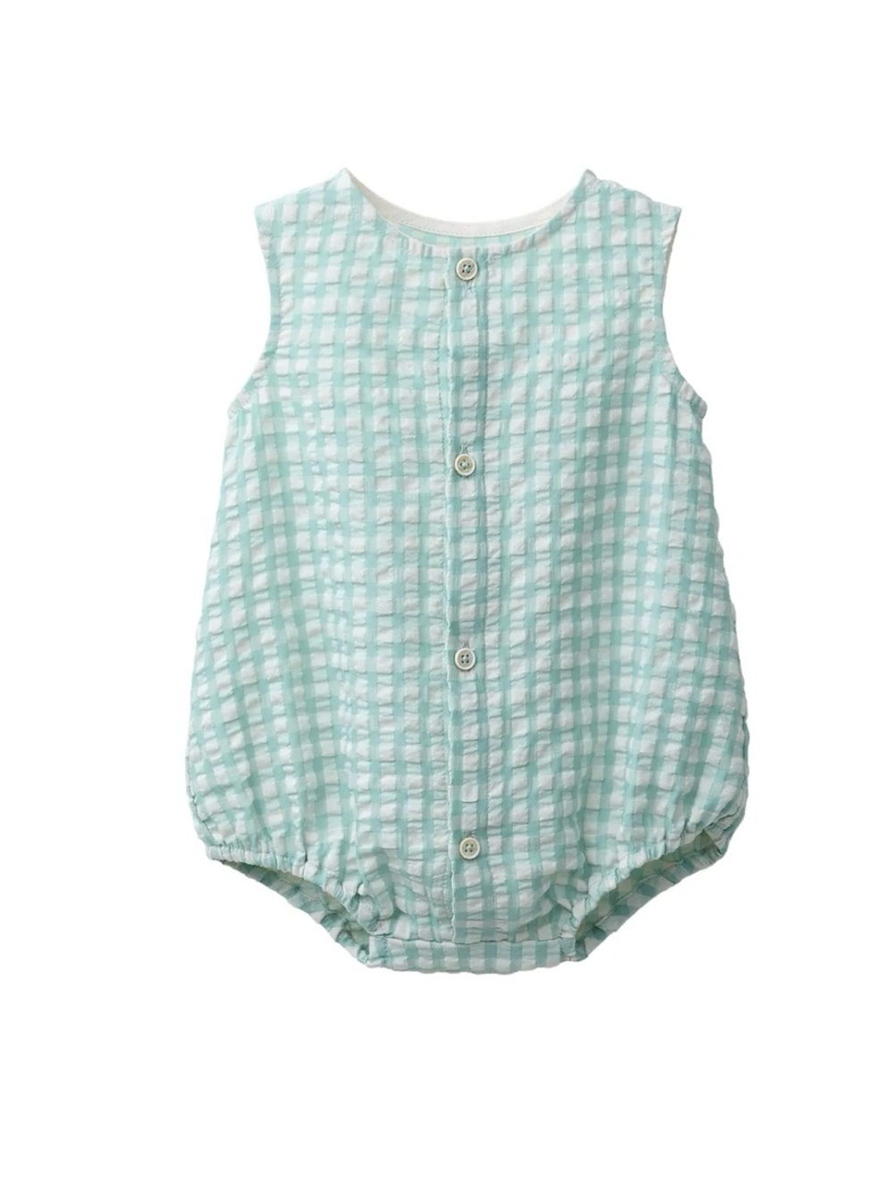 ZARA Baby GINGHAM ROMPER& HAT BONNET